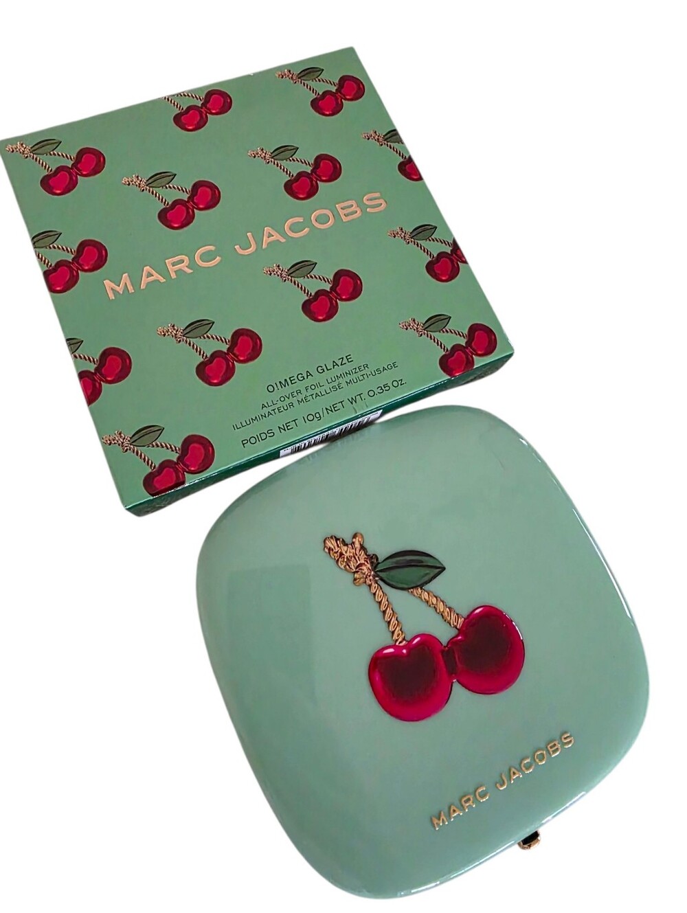 MARC JACOBS O!Mega Glaze Luminizer GILTY 79 Cherry Cherries Pressed Highlighter